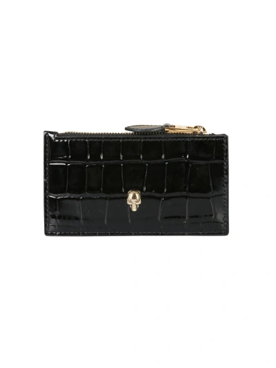 Alexander Mcqueen Wallet With Skull In Black