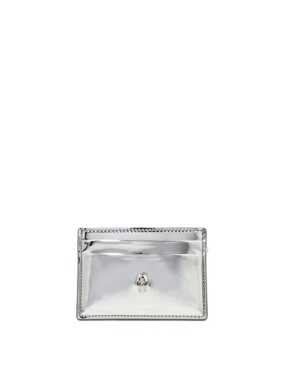 Alexander Mcqueen Alexander Mc Queen Wallets & Card Holders In Silver