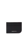Alexander Mcqueen Alexander Mc Queen Sling Leather Card Case In Black