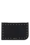 Alexander Mcqueen Leather Wallet In Black