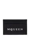 Alexander Mcqueen Leather Card Case With Multiple Compartments In Black