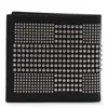 Alexander Mcqueen Black Bi-fold Wallet With All-over Studs In Leather Woman In Black
