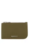 Alexander Mcqueen Sling Card Holder In Green