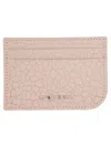 Alexander Mcqueen Leather Card Holder In Pink