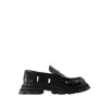 Alexander Mcqueen Flat Shoes In Black