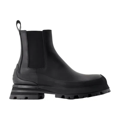 Alexander Mcqueen Wander Ankle Boots Alexander Mc Queen Calfskin Black