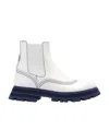 Alexander Mcqueen Wander Chelsea Boots In White
