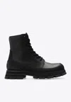 Alexander Mcqueen Wander Ankle Boots In Black