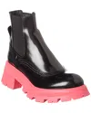 Alexander Mcqueen Wander Contrast-sole Chelsea Boots In Black