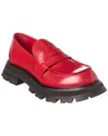 Alexander Mcqueen Wander Leather Loafer In Red