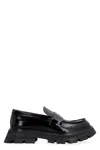 Alexander Mcqueen Brushed Leather Wander Loafers