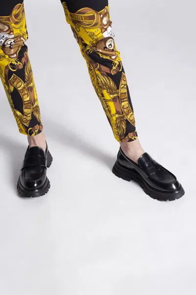Alexander Mcqueen Mocassins Wander En Cuir In Black