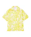 Alexander Mcqueen Warped Floral Shirt In Yellow