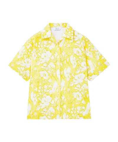 ALEXANDER MCQUEEN ALEXANDER MCQUEEN WARPED FLORAL HAWAIIAN SHIRT