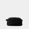 Alexander Mcqueen Wash Crossbody Bag -  - Leather - Black In Black