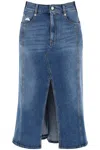 Alexander Mcqueen Denim Skirt