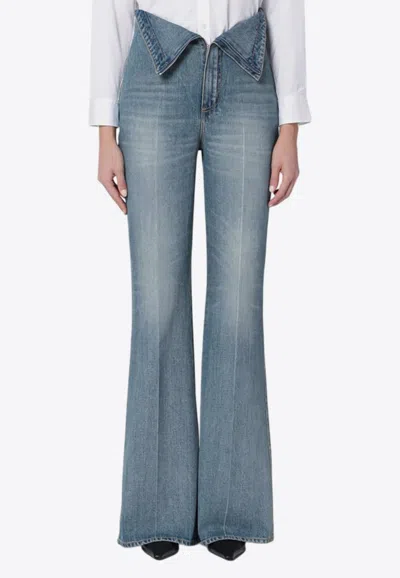 ALEXANDER MCQUEEN WASHED FLARED JEANS