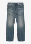 Alexander Mcqueen Alexander Mc Queen Faded Blue Jeans In Blue