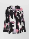 ALEXANDER MCQUEEN WATERCOLOUR PRINT SILK SHIRT