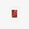 Alexander Mcqueen Graphic-print Cotton T-shirt In White/red