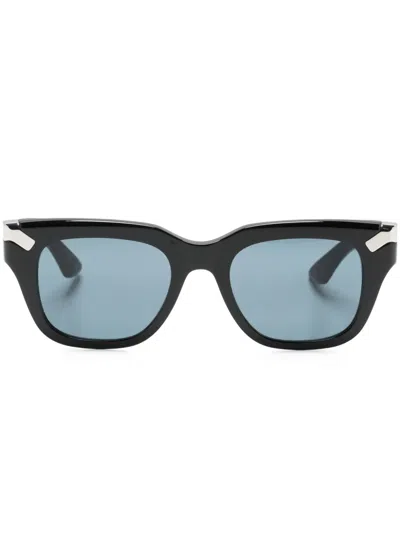 Alexander Mcqueen Wayfarer-frame Sunglasses In Blue