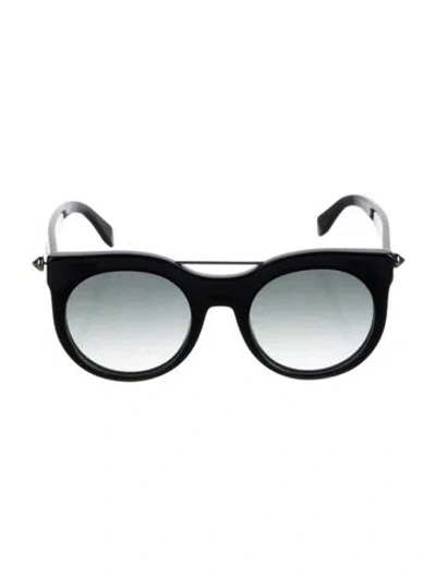 Pre-owned Alexander Mcqueen Wayfarer Gradient Sunglasses In Black