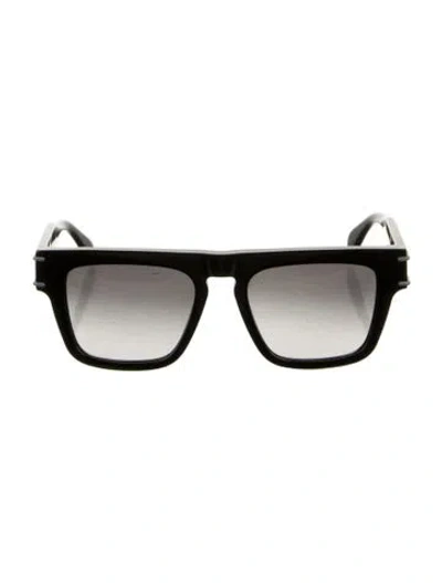 Pre-owned Alexander Mcqueen Wayfarer Gradient Sunglasses W/ Tags In Black