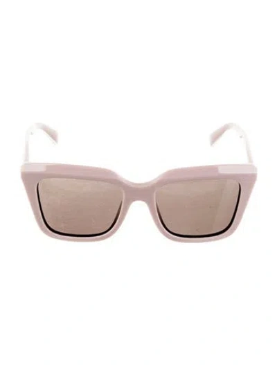 Pre-owned Alexander Mcqueen Wayfarer Mirrored Sunglasses In Pink