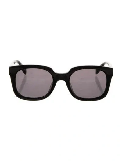 Pre-owned Alexander Mcqueen Wayfarer Tinted Sunglasses In Black