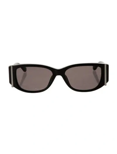 Pre-owned Alexander Mcqueen Wayfarer Tinted Sunglasses In Black