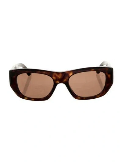 Pre-owned Alexander Mcqueen Wayfarer Tinted Sunglasses W/ Tags In Brown