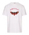 Alexander Mcqueen Moth Print T-shirt In White