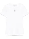 Alexander Mcqueen Monogram Crewneck T-shirt In White