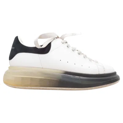 Pre-owned Alexander Mcqueen White & Black  Platform Low-top Sneakers Size 38
