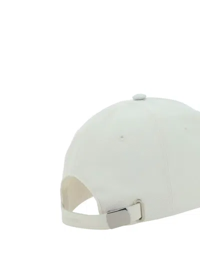 Alexander Mcqueen White And Black Cotton Baseball Cap