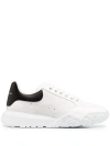 ALEXANDER MCQUEEN AND BLACK OVERSIZED COURT SNEAKERS - MEN'S - LEATHER/RUBBER