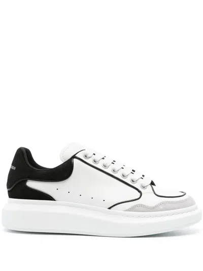 Alexander Mcqueen White And Black Oversized Sneakers In Multi