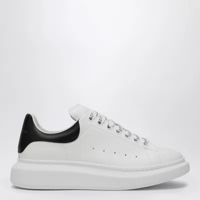 Alexander Mcqueen Crystal-embellished Leather Exaggerated-sole Sneakers In White