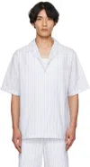 Alexander Mcqueen Short-sleeved Shirt With Striped Pattern