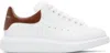 Alexander Mcqueen White & Brown Oversized Sneakers