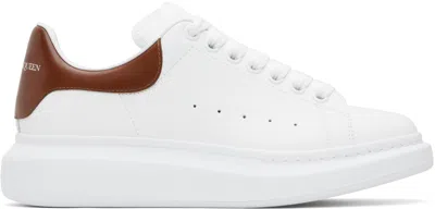 Alexander Mcqueen White & Brown Oversized Sneakers