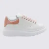 ALEXANDER MCQUEEN ALEXANDER MCQUEEN WHITE AND CLAY LEATHER OVERSIZED SNEAKERS