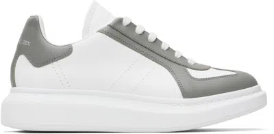 Alexander Mcqueen White & Gray Oversized Retro Sneakers