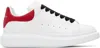 Alexander Mcqueen White & Red Oversized Sneakers