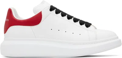 Alexander Mcqueen White & Red Oversized Sneakers