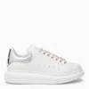 Alexander Mcqueen White And Silver Oversized Sneakers In White