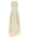 Alexander Mcqueen Mcqueen Asymmetrical Dress In White