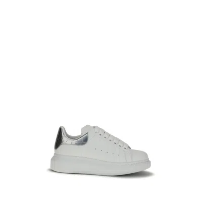 Alexander Mcqueen White Calf Leather Bos Taurus Platform Sneakers In Multi