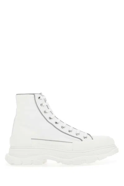 Alexander Mcqueen White Canvas Canvas Sack Sneakers In 9348