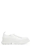 Alexander Mcqueen White Canvas Tread Slick Sneakers In 9000